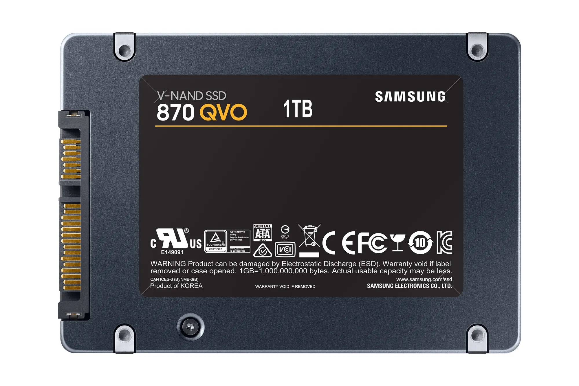 Samsung MZ-77Q1T0, 1000 GB, 2.5", 560 MB/s, 6 Gbit/s