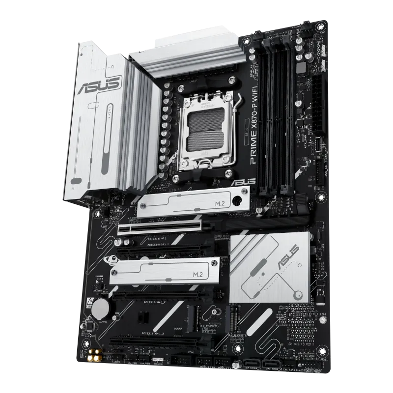 ASUS Prime X870-P WIFI, AMD, Socket AM5, AMD Ryzen™ 3, AMD Ryzen™ 5, AMD Ryzen™ 7, AMD Ryzen 9 7th Gen, AMD Ryzen 9 8th Gen, AMD..., Socket AM5, DDR5-SDRAM, 192 GB