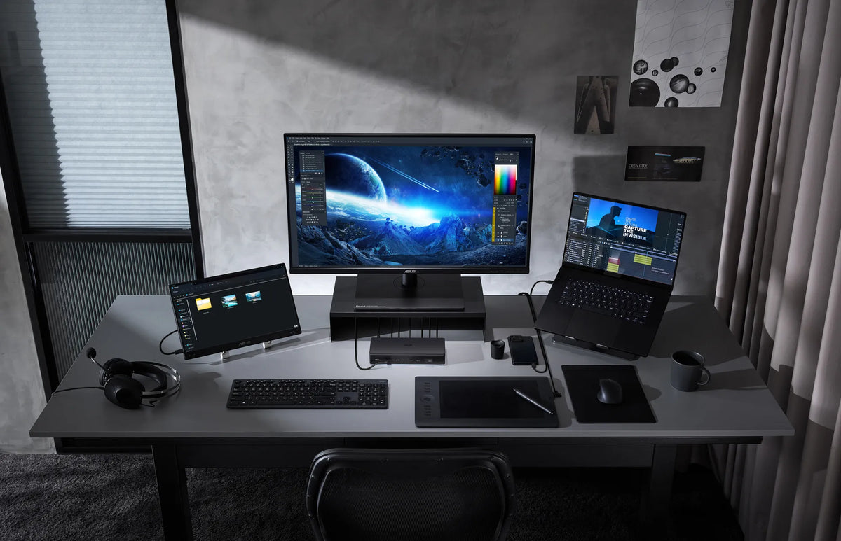 ASUS Master Thunderbolt 5 Dock DC510|3×4K 144 Hz|2×8K 60 Hz|1×8K 60 Hz|3×Thunderbolt 5 ports|SD+microSD|2.5G Ethernet