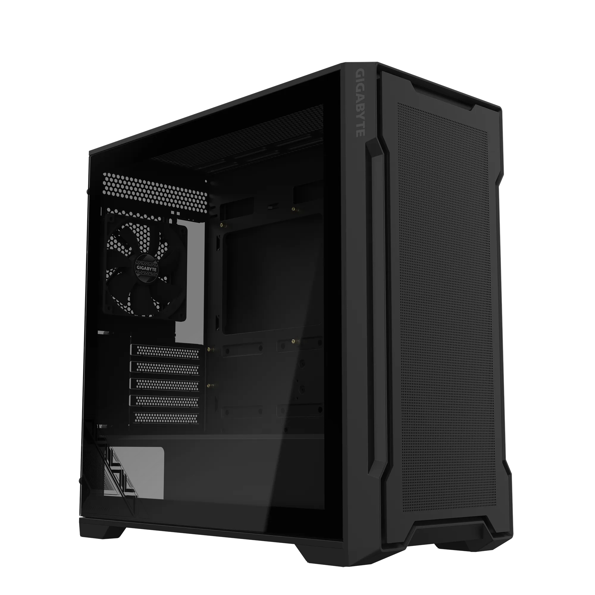 GIGABYTE C102 GLASS, Midi Tower, PC, Black, ATX, Mini-ATX, Mini-ITX, Glass, Plastic, Steel, Gaming