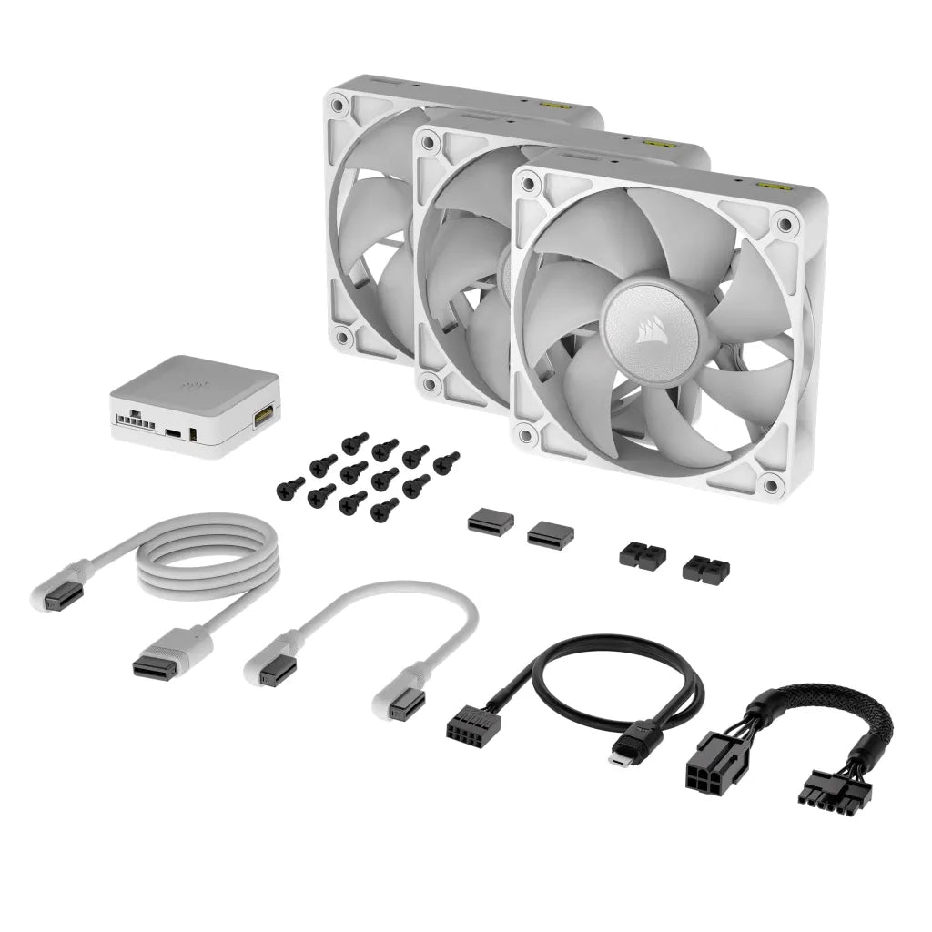 Corsair iCUE LINK RX120 RGB, Fan, 12 cm, 400 RPM, 2100 RPM, 36 dB, 73.5 cfm