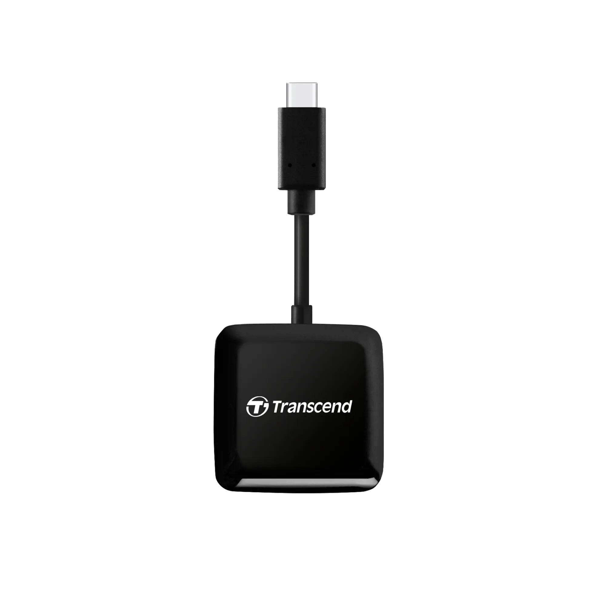 Transcend RDC3 Card Reader, MicroSDHC, MicroSDXC, SDHC, SDXC, Black, CE/FCC/BSMI/KC/RCM/EAC, USB 3.2 Gen 1 (3.1 Gen 1) Type-C, 115 mm, 30 mm