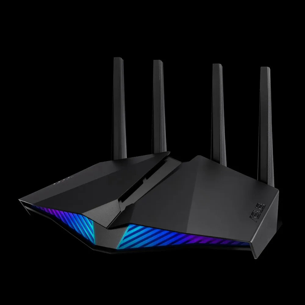 ASUS RT-AX82U, Wi-Fi 6 (802.11ax), Dual-band (2.4 GHz / 5 GHz), Ethernet LAN, Black, Tabletop router