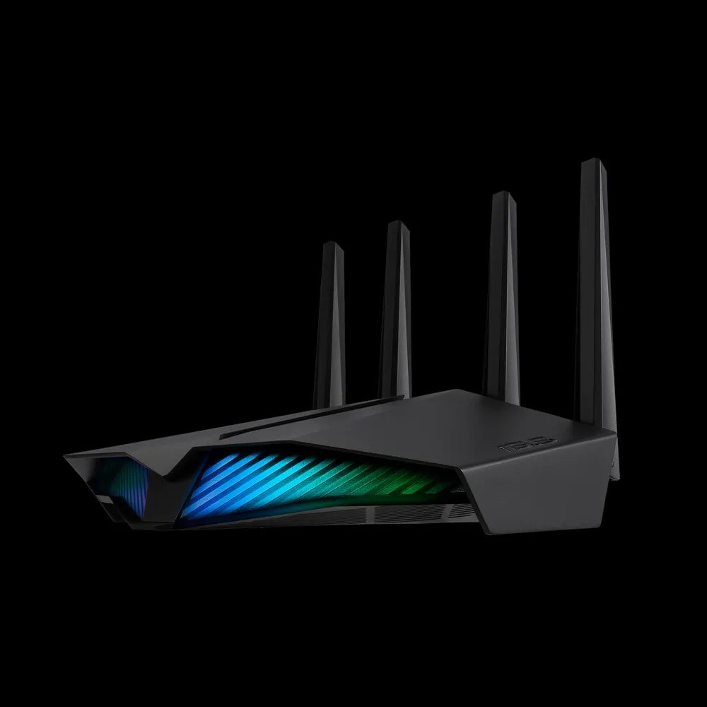 ASUS RT-AX82U, Wi-Fi 6 (802.11ax), Dual-band (2.4 GHz / 5 GHz), Ethernet LAN, Black, Tabletop router