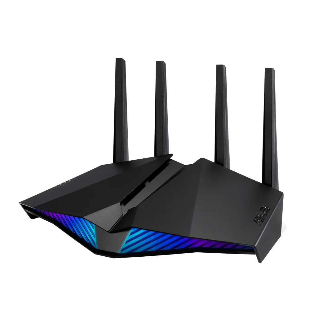 ASUS RT-AX82U, Wi-Fi 6 (802.11ax), Dual-band (2.4 GHz / 5 GHz), Ethernet LAN, Black, Tabletop router