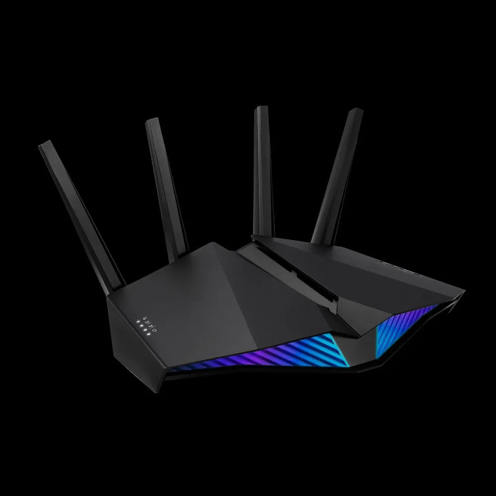 ASUS RT-AX82U, Wi-Fi 6 (802.11ax), Dual-band (2.4 GHz / 5 GHz), Ethernet LAN, Black, Tabletop router