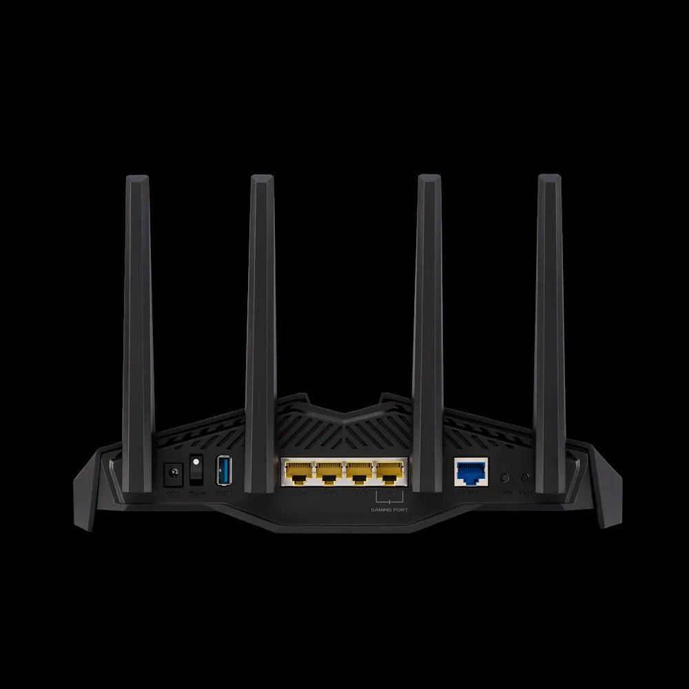 ASUS RT-AX82U, Wi-Fi 6 (802.11ax), Dual-band (2.4 GHz / 5 GHz), Ethernet LAN, Black, Tabletop router