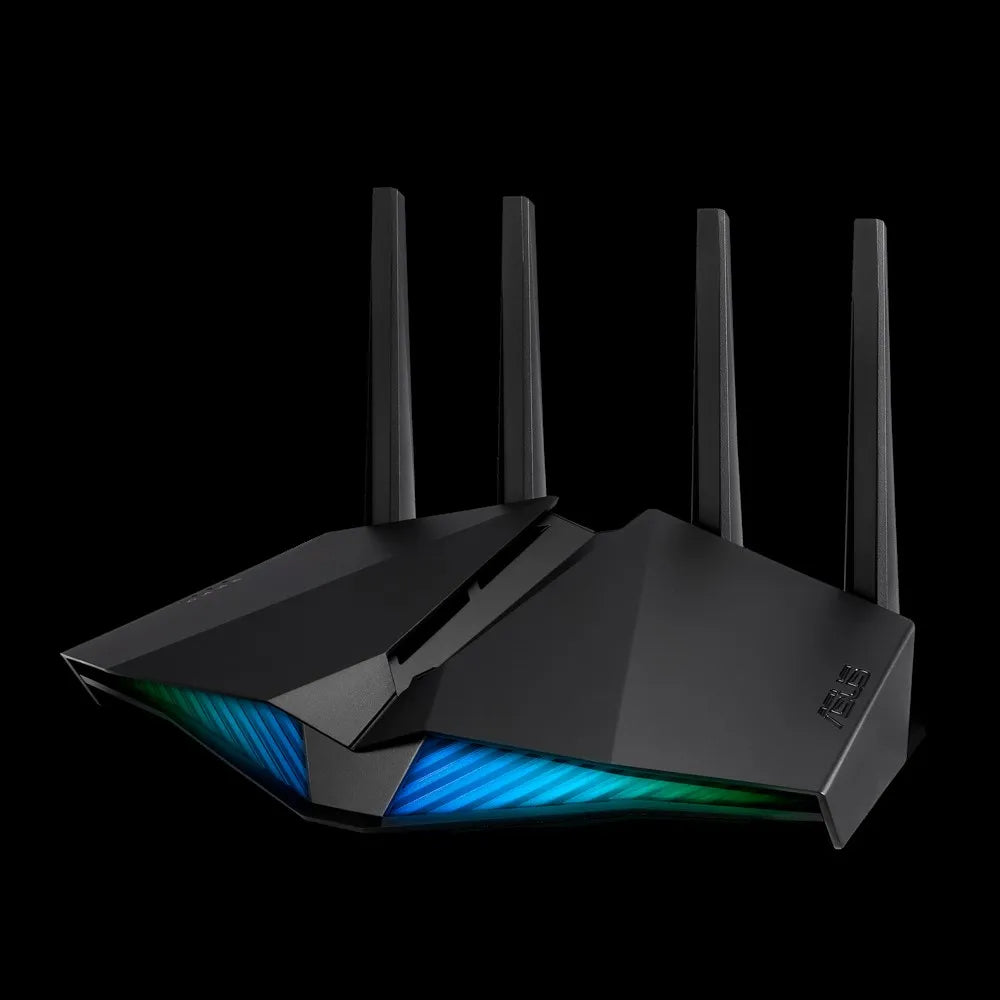 ASUS RT-AX82U, Wi-Fi 6 (802.11ax), Dual-band (2.4 GHz / 5 GHz), Ethernet LAN, Black, Tabletop router