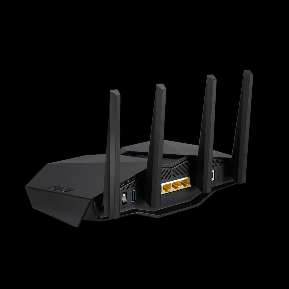 ASUS RT-AX82U, Wi-Fi 6 (802.11ax), Dual-band (2.4 GHz / 5 GHz), Ethernet LAN, Black, Tabletop router