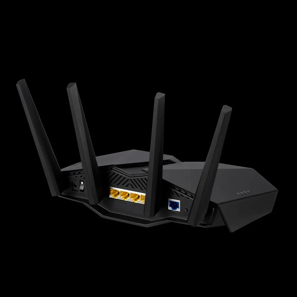 ASUS RT-AX82U, Wi-Fi 6 (802.11ax), Dual-band (2.4 GHz / 5 GHz), Ethernet LAN, Black, Tabletop router