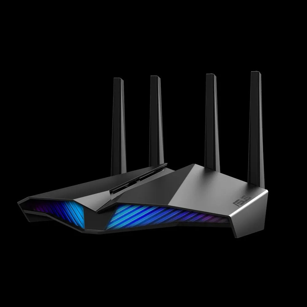 ASUS RT-AX82U, Wi-Fi 6 (802.11ax), Dual-band (2.4 GHz / 5 GHz), Ethernet LAN, Black, Tabletop router