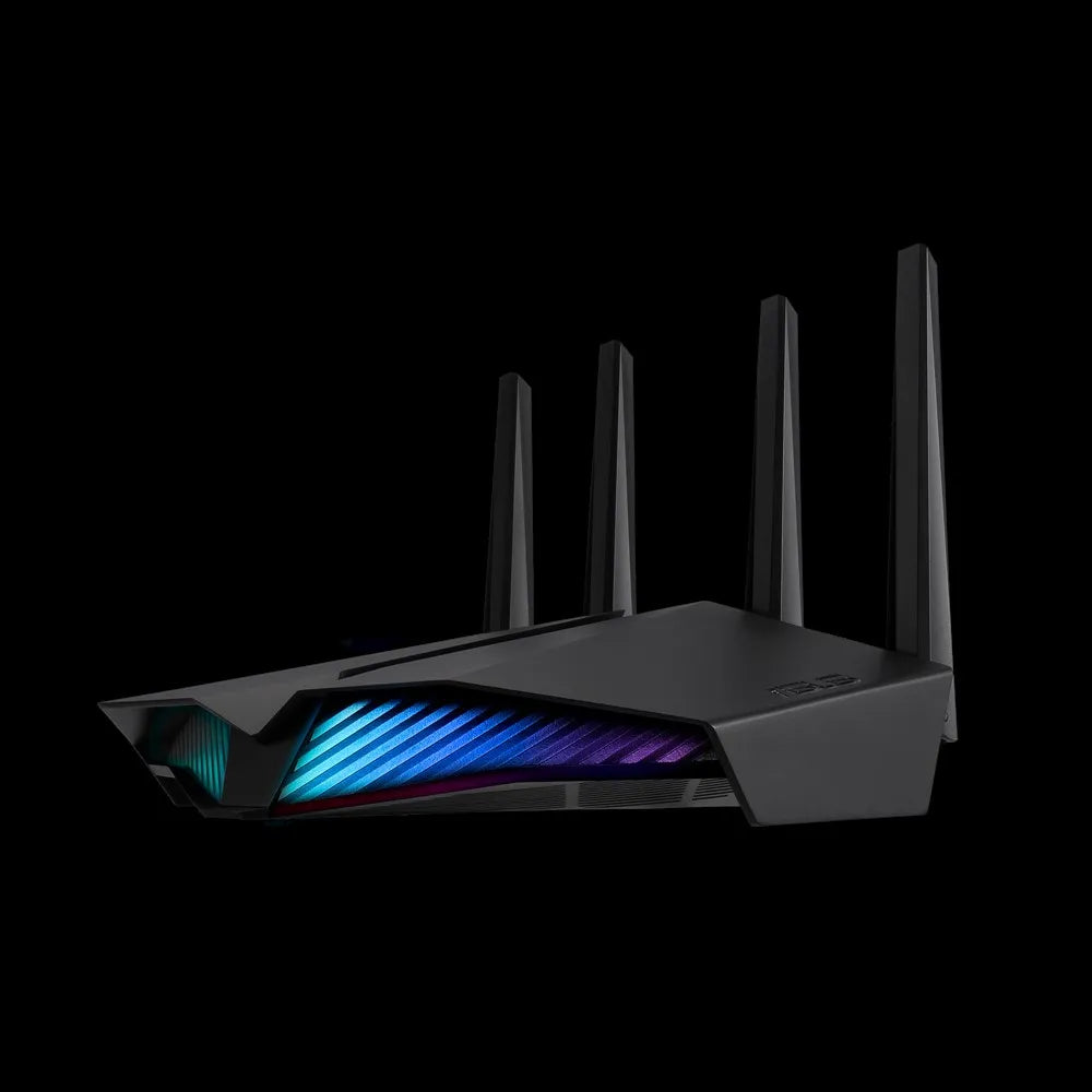 ASUS RT-AX82U, Wi-Fi 6 (802.11ax), Dual-band (2.4 GHz / 5 GHz), Ethernet LAN, Black, Tabletop router