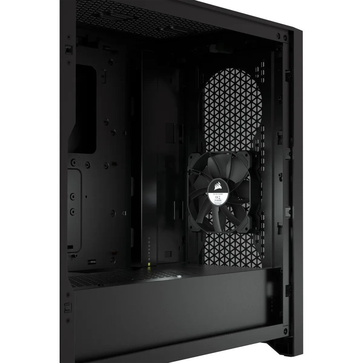 Corsair 4000D Airflow, Midi Tower, PC, Black, ATX, EATX, micro ATX, Mini-ITX, Plastic, Steel, Tempered glass, 17 cm