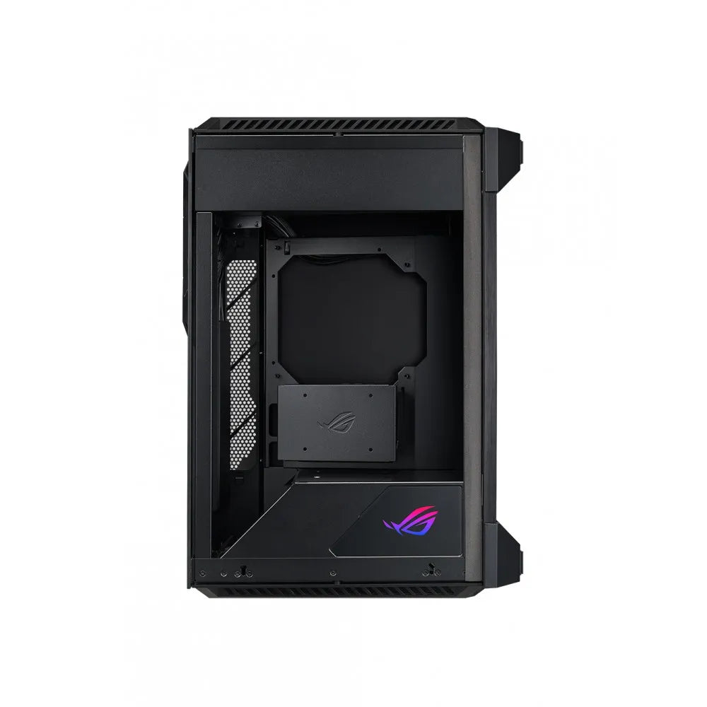 ASUS ROG Z11, PC, Acrylonitrile butadiene styrene (ABS), Aluminium, Steel, Tempered glass, Black, Mini-DTX, Mini-ITX, Bottom, 2x 140 mm