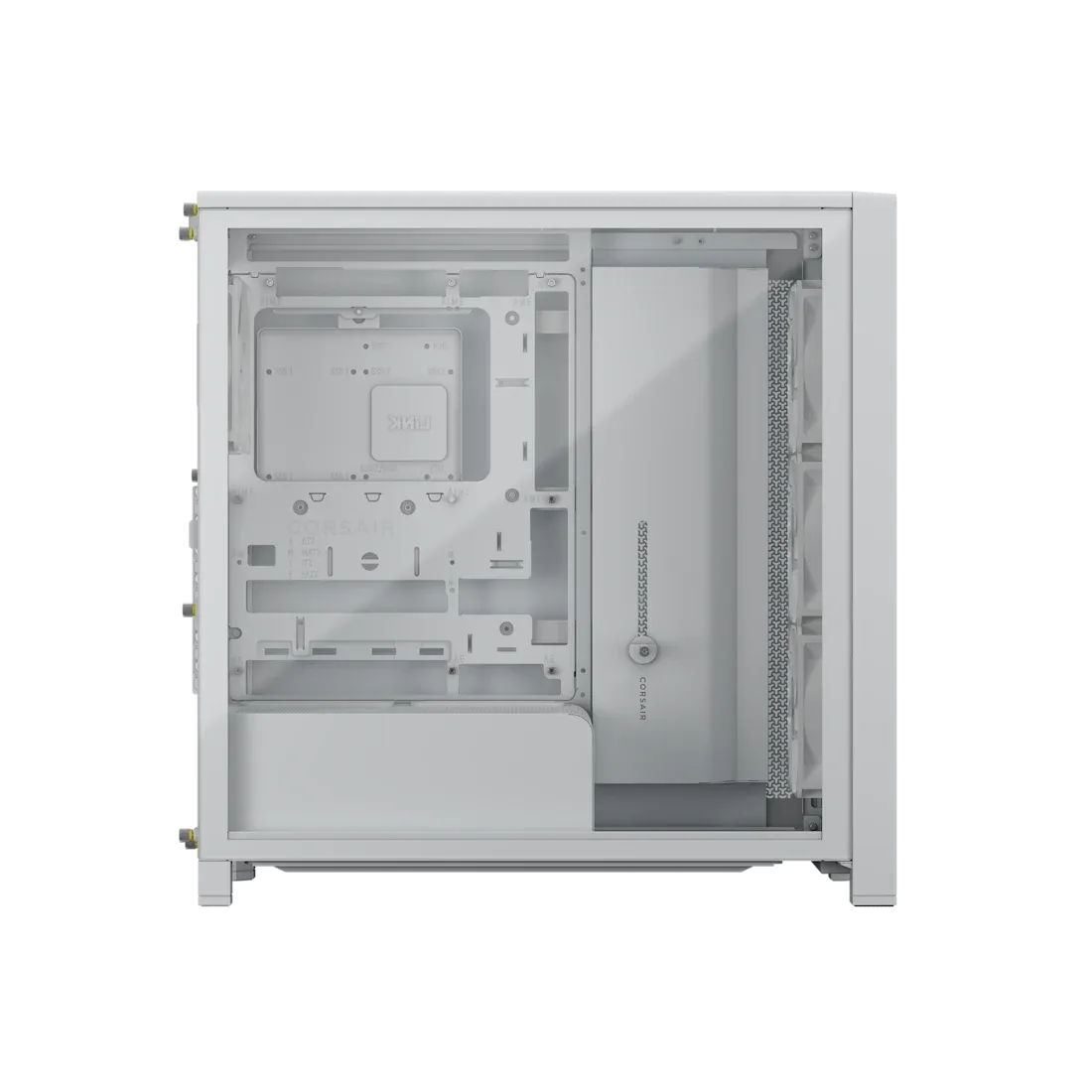 FRAME 4000D RS WOOD Modular High Airflow Mid-Tower PC Case; 4x  RS Fans; White & Oak.