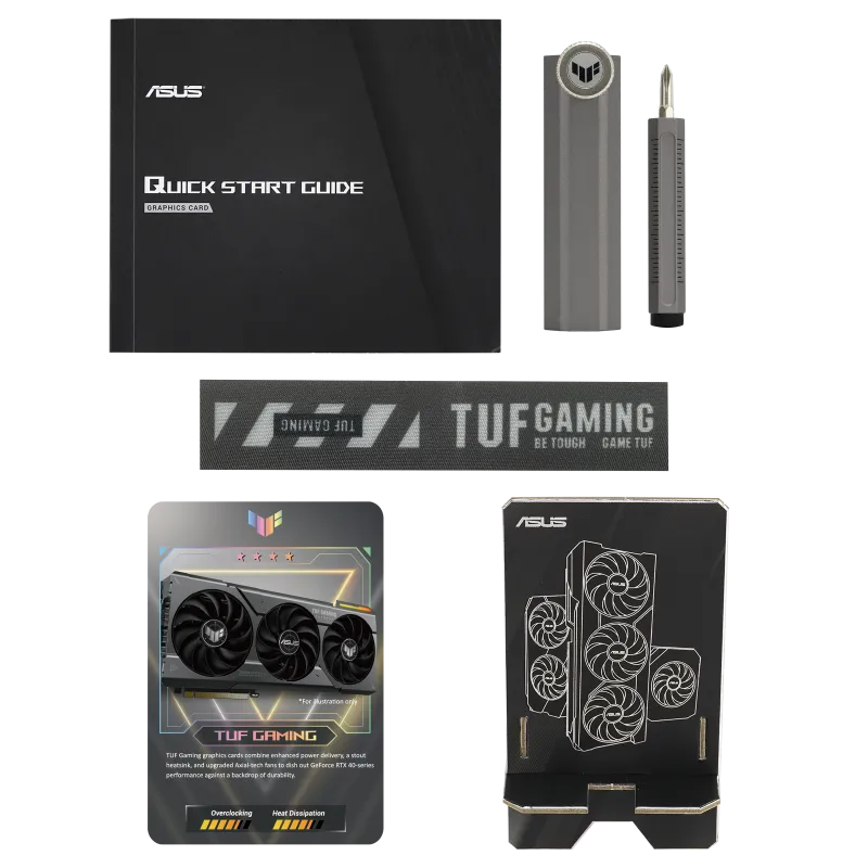 ASUS TUF Gaming TUF-RTX4060TI-O8G-GAMING, GeForce RTX 4060 Ti, 8 GB, GDDR6, 128 bit, 7680 x 4320 pixels, PCI Express 4.0