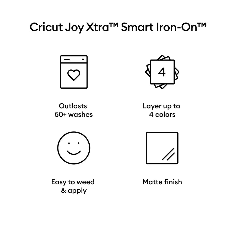 2011363 - Cricut Smart Iron-On Joy Xtra 24.1x61cm (White)