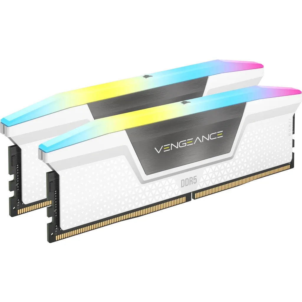 Corsair Vengeance RGB CMH32GX5M2E6000C36W, 32 GB, 2 x 16 GB, DDR5, 6000 MHz, 288-pin DIMM