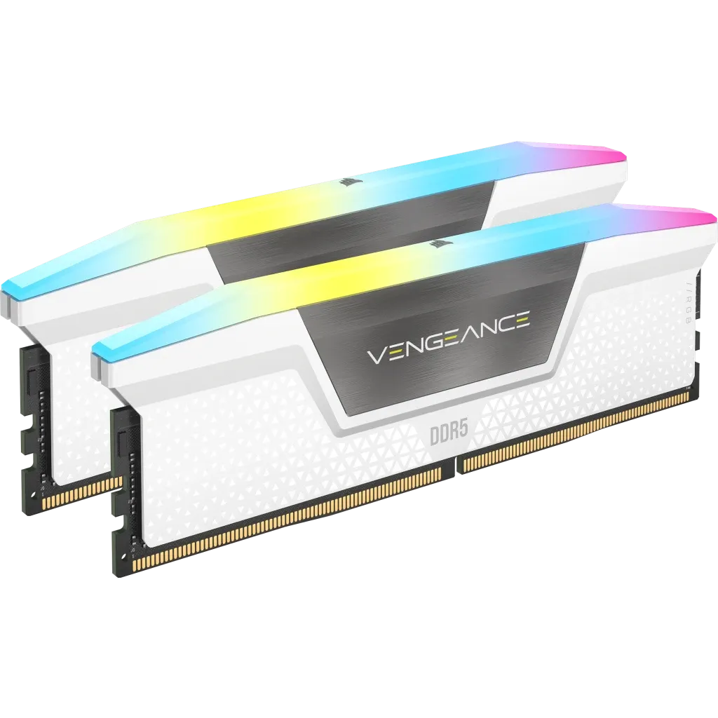 Corsair Vengeance RGB CMH32GX5M2E6000C36W, 32 GB, 2 x 16 GB, DDR5, 6000 MHz, 288-pin DIMM