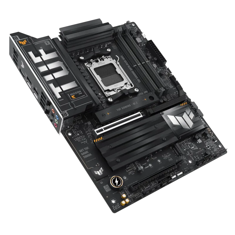 ASUS TUF GAMING X870-PLUS WIFI, AMD, Socket AM5, AMD Ryzen 7 7th Gen, AMD Ryzen 7 8th Gen, AMD Ryzen 9 7th Gen, AMD Ryzen 9 8th Gen, AMD Ryzen 9..., DDR5-SDRAM, 192 GB, DIMM