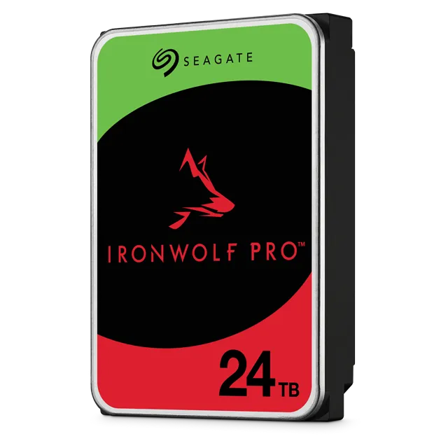 Seagate IronWolf Pro ST24000NT002, 24 TB, 7200 RPM, 512 MB, 3.5", Serial ATA III