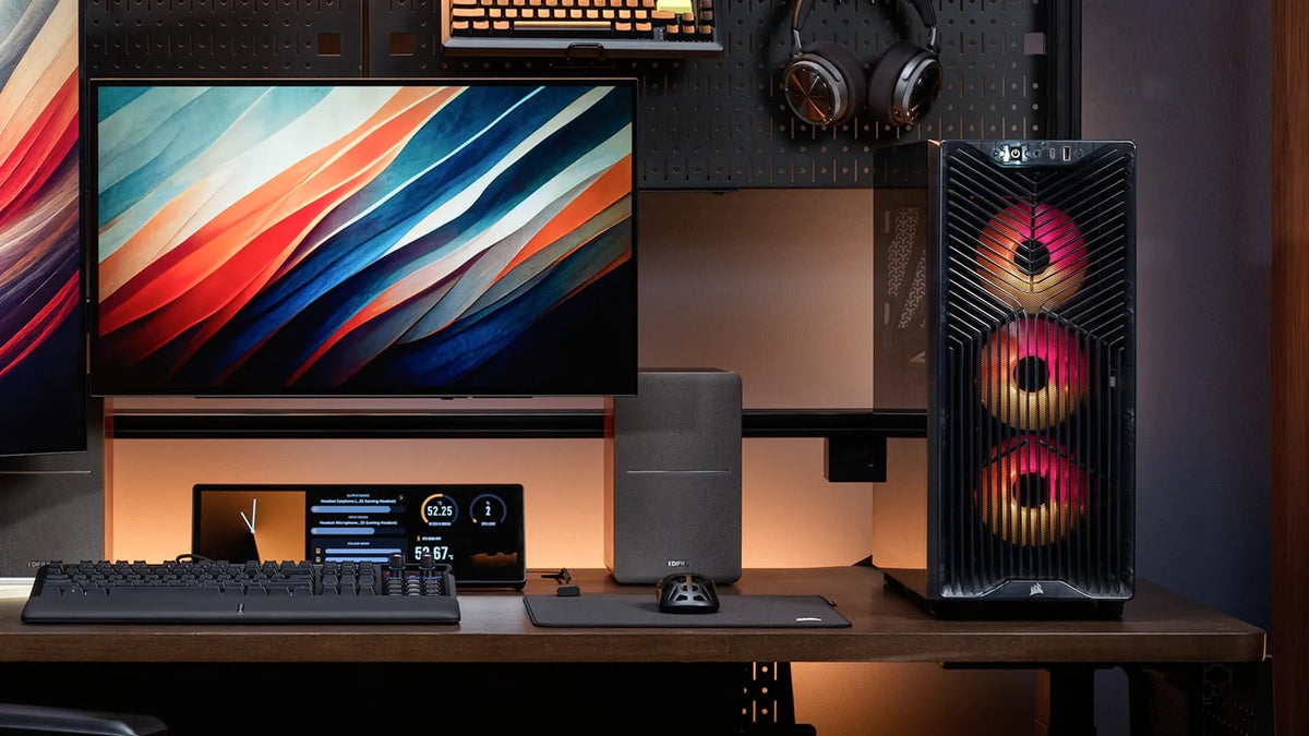 3200D RS ARGB Mid-Tower PC Case; 3x RS120 ARGB fans incl - Smoke.