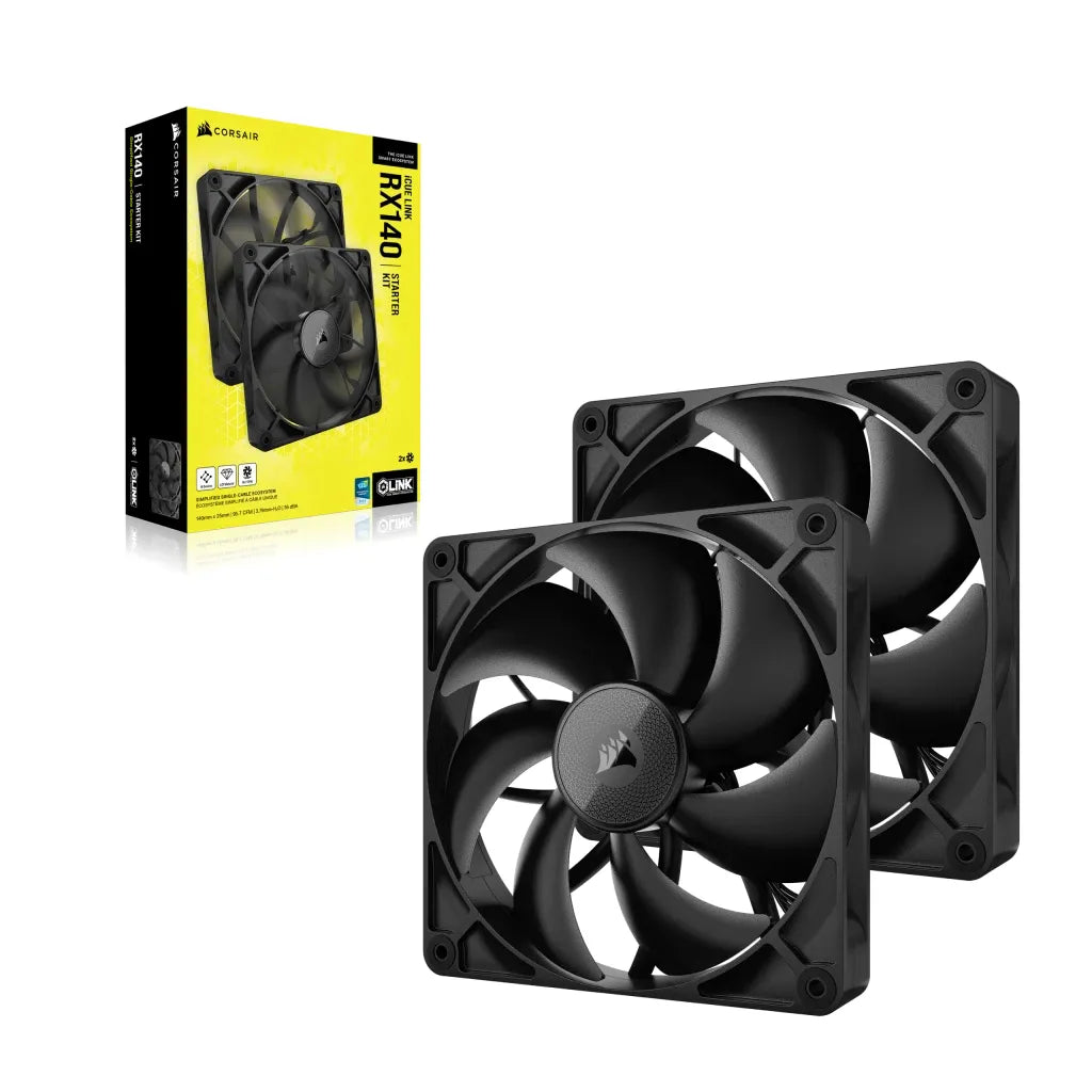 Corsair iCUE LINK RX140, Fan, 14 cm, 300 RPM, 1700 RPM, 36 dB, 95.7 cfm