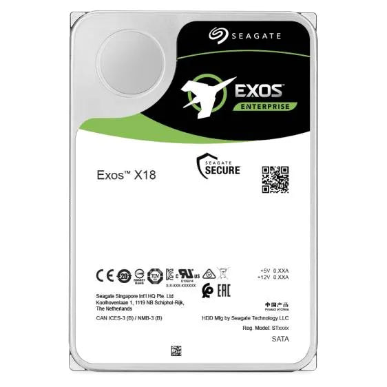 Seagate Exos X18, 3.5", 16000 GB, 7200 RPM