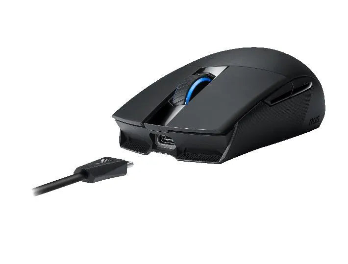 ASUS ROG Strix Impact II Wireless, Right-hand, Optical, RF Wireless+USB Type-C, 16000 DPI, Black