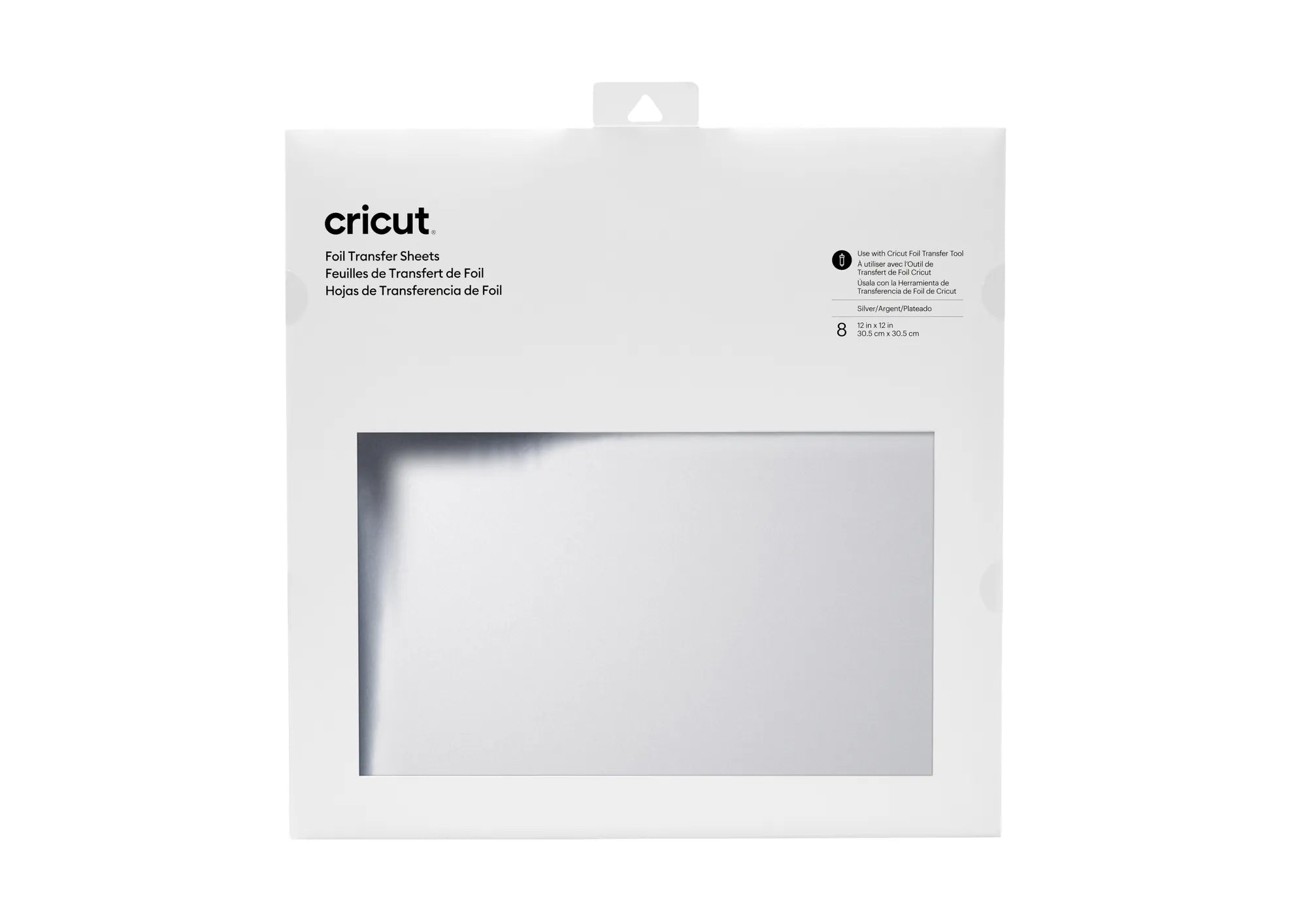 Cricut Transfer Foil Sheets 30x30cm 8 sheets (Silver), Cricut Maker & Cricut Explore machines, 300 mm, 300 mm, 8 sheets