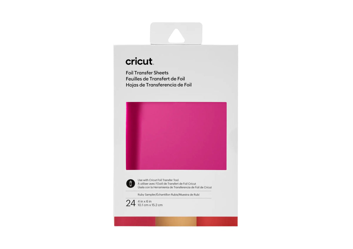 2008717 - Cricut Transfer Foil Sheets Sampler 10x15cm 24 sheets (Ruby)