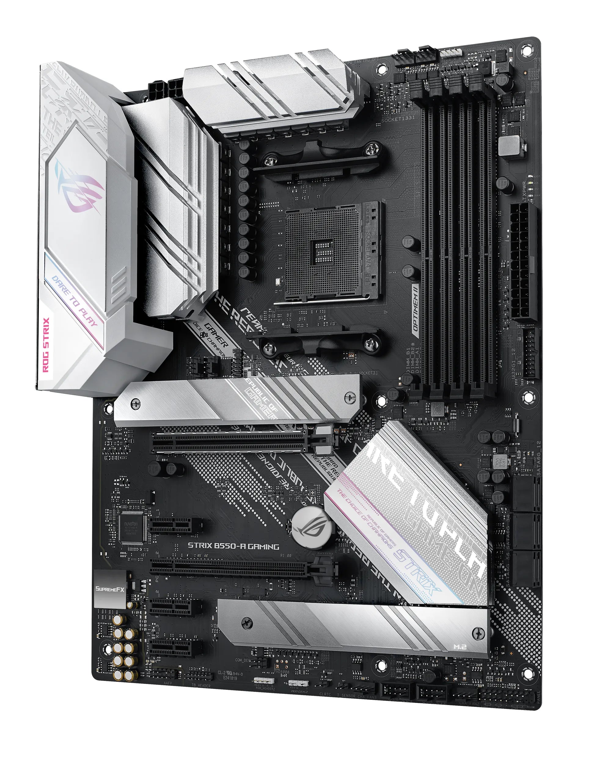 ASUS ROG STRIX B550-A GAMING, AMD, AMD Ryzen 3, DDR4-SDRAM, 128 GB, DIMM, 2133,2400,2666,2800,3000,3200,3466,3600,3866,4000,4133,4400,4600 MHz