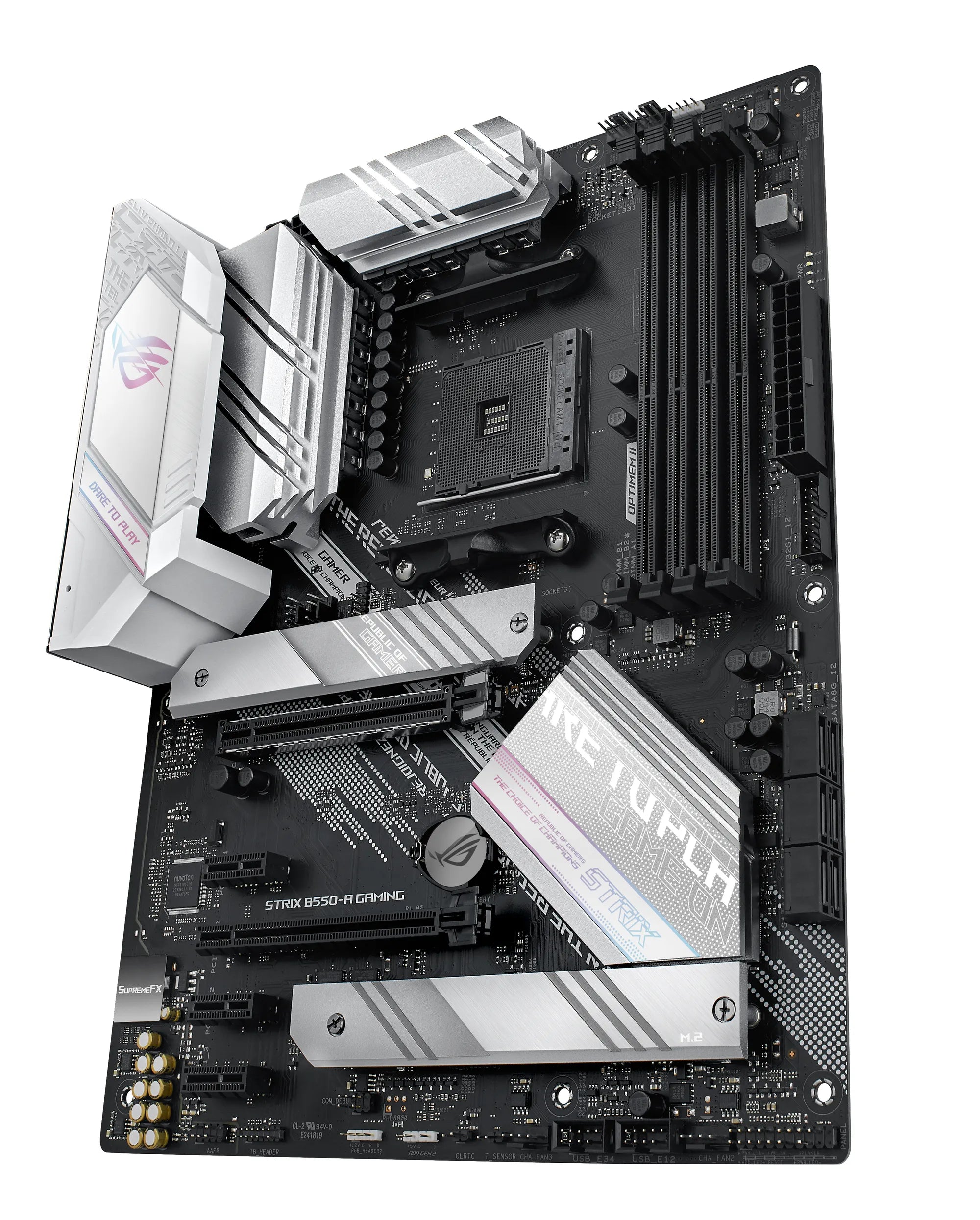 ASUS ROG STRIX B550-A GAMING, AMD, AMD Ryzen 3, DDR4-SDRAM, 128 GB, DIMM, 2133,2400,2666,2800,3000,3200,3466,3600,3866,4000,4133,4400,4600 MHz