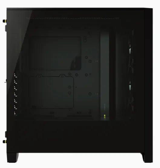 Corsair iCUE 4000X RGB, Midi Tower, PC, Black, ATX, EATX, micro ATX, Mini-ITX, Plastic, Steel, Tempered glass, Gaming