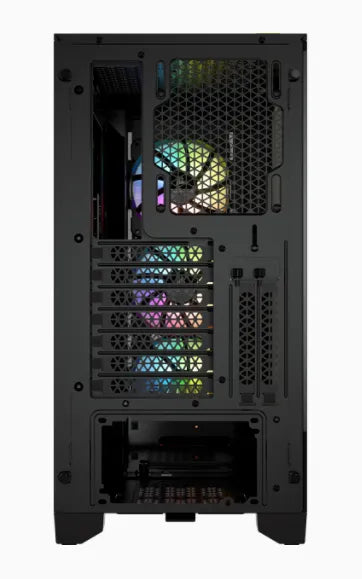 Corsair iCUE 4000X RGB, Midi Tower, PC, Black, ATX, EATX, micro ATX, Mini-ITX, Plastic, Steel, Tempered glass, Gaming