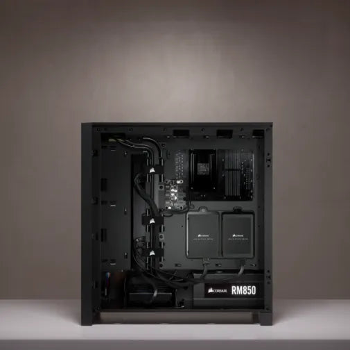 Corsair iCUE 4000X RGB, Midi Tower, PC, Black, ATX, EATX, micro ATX, Mini-ITX, Plastic, Steel, Tempered glass, Gaming