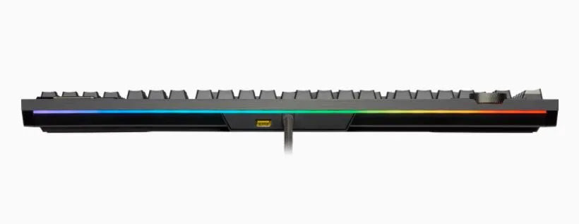 Corsair K100 RGB, Standard, USB, Mechanical, QWERTZ, RGB LED, Black