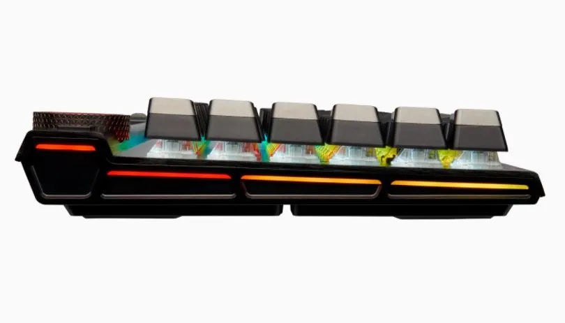 Corsair K100 RGB, Wired, USB, Mechanical, QWERTZ, RGB LED, Black