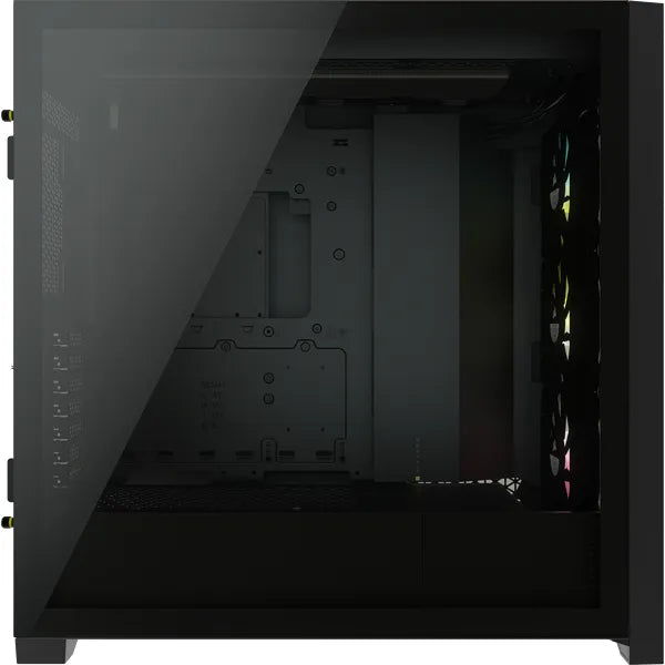 Corsair iCUE 5000X RGB, Midi Tower, PC, Plastic, Steel, Tempered glass, Black, ATX,EATX,ITX, Gaming