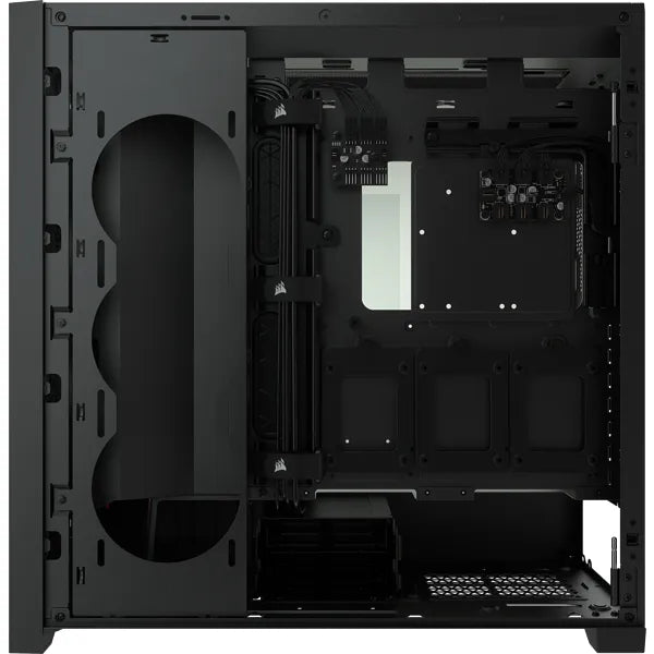 Corsair iCUE 5000X RGB, Midi Tower, PC, Plastic, Steel, Tempered glass, Black, ATX,EATX,ITX, Gaming