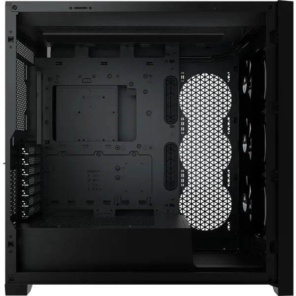 Corsair iCUE 5000X RGB, Midi Tower, PC, Plastic, Steel, Tempered glass, Black, ATX,EATX,ITX, Gaming