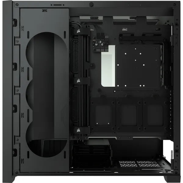 Corsair 5000D AIRFLOW, Midi Tower, PC, Plastic, Steel, Tempered glass, Black, ATX,EATX,ITX, Gaming