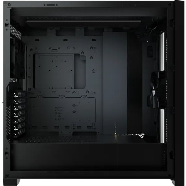 Corsair 5000D AIRFLOW, Midi Tower, PC, Plastic, Steel, Tempered glass, Black, ATX,EATX,ITX, Gaming