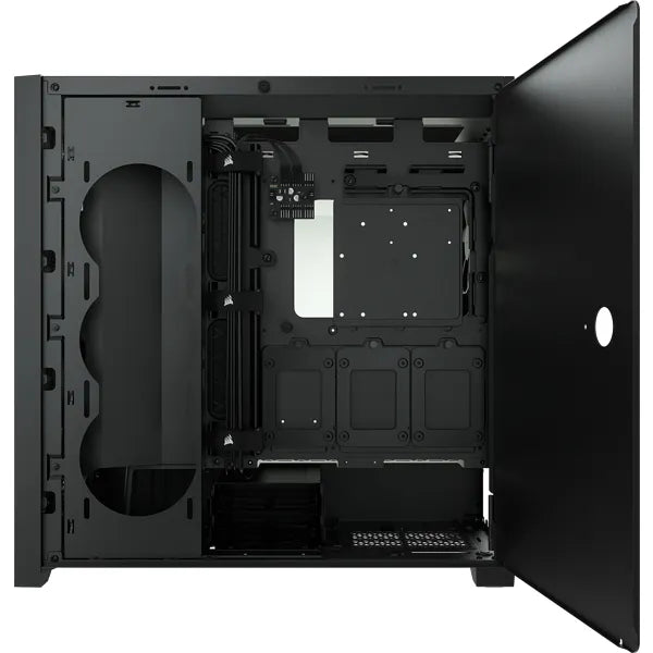 Corsair 5000D AIRFLOW, Midi Tower, PC, Plastic, Steel, Tempered glass, Black, ATX,EATX,ITX, Gaming