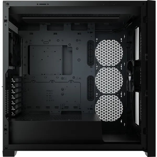 Corsair 5000D AIRFLOW, Midi Tower, PC, Plastic, Steel, Tempered glass, Black, ATX,EATX,ITX, Gaming