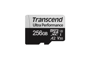 Transcend TS256GUSD340S, 256 GB, MicroSDXC, Class 10, UHS-I, 160 MB/s, 125 MB/s