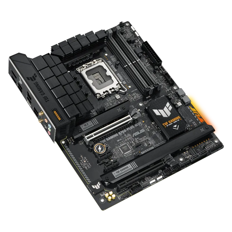 ASUS TUF Gaming B760-Plus WIFI, Intel, LGA 1700, Intel® Celeron®, Intel® Core™ i3, Intel® Core™ i5, Intel® Core™ i7, LGA 1700, DDR5-SDRAM, 128 GB