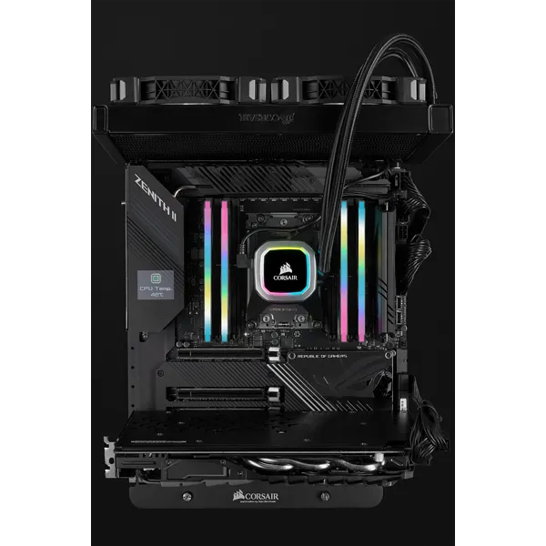 Corsair Vengeance RGB Pro CMH32GX4M2D3600C18, 32 GB, 2 x 16 GB, DDR4, 3600 MHz, 288-pin DIMM, Black