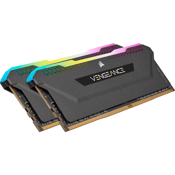 Corsair Vengeance RGB Pro CMH32GX4M2D3600C18, 32 GB, 2 x 16 GB, DDR4, 3600 MHz, 288-pin DIMM, Black