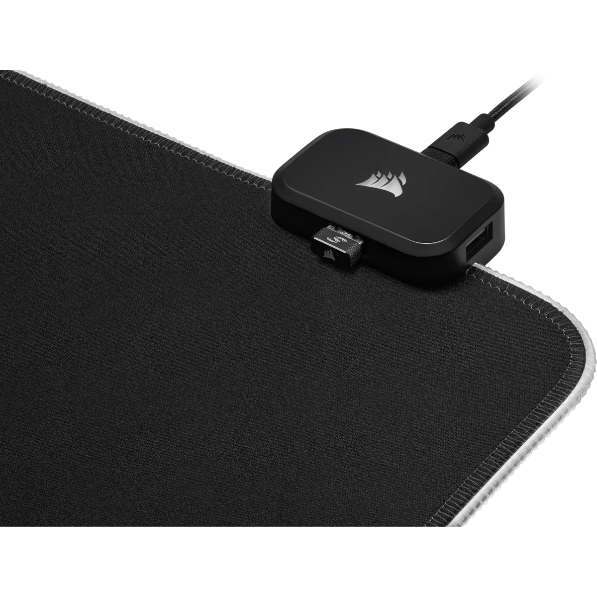 Corsair MM700 RGB, Black, Monochromatic, Rubber, USB powered, Non-slip base, Gaming mouse pad